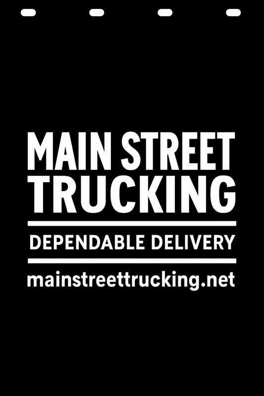 Custom Semi-Truck, Work Truck, Box Truck Mud Flap | Create Your Own Mud Flaps | Add Your Own Logo Or Text | Custom Mud Flap Template Designs v278