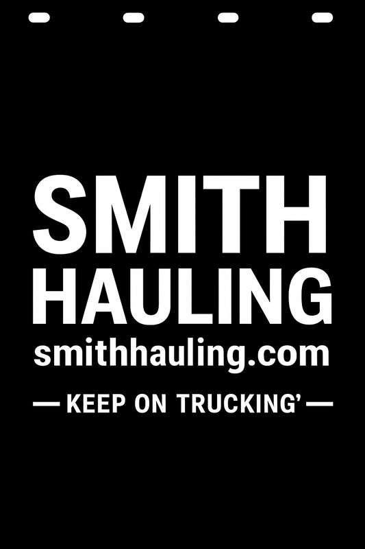 Custom Semi-Truck, Work Truck, Box Truck Mud Flap | Create Your Own Mud Flaps | Add Your Own Logo Or Text | Custom Mud Flap Template Designs v278