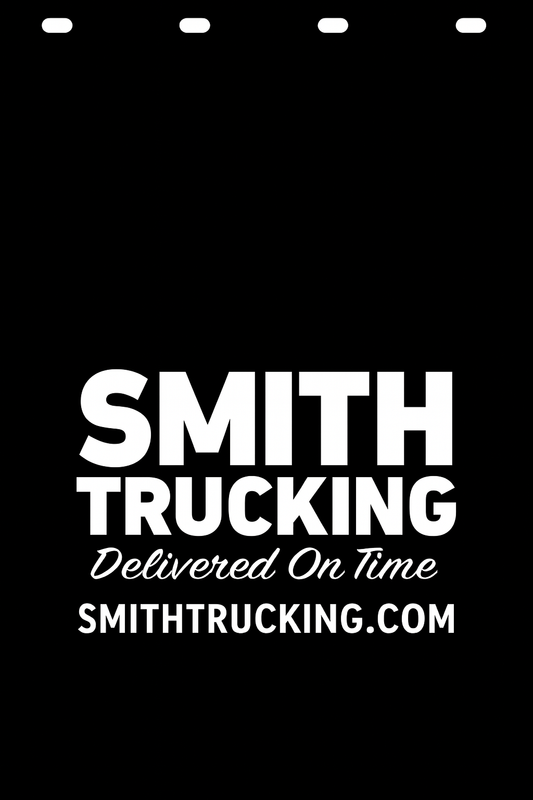 Custom Semi-Truck, Work Truck, Box Truck Mud Flap | Create Your Own Mud Flaps | Add Your Own Logo Or Text | Custom Mud Flap Template Designs v278