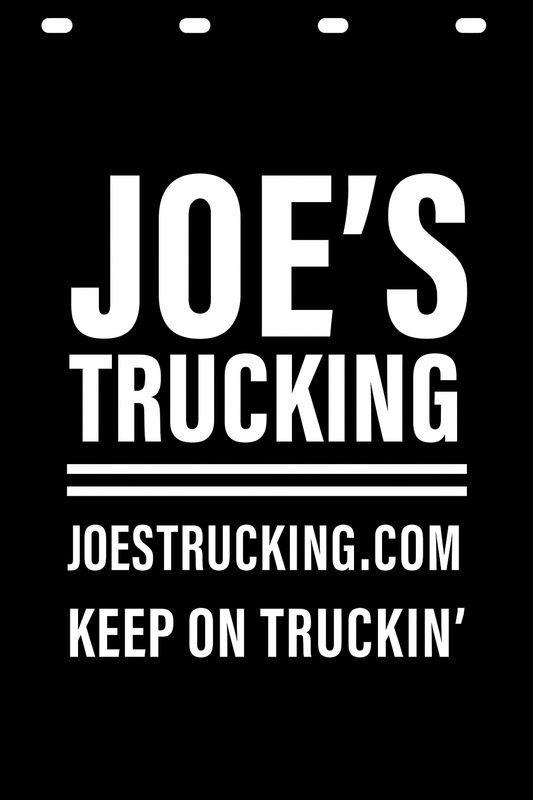 Custom Semi-Truck, Work Truck, Box Truck Mud Flap | Create Your Own Mud Flaps | Add Your Own Logo Or Text | Custom Mud Flap Template Designs v278