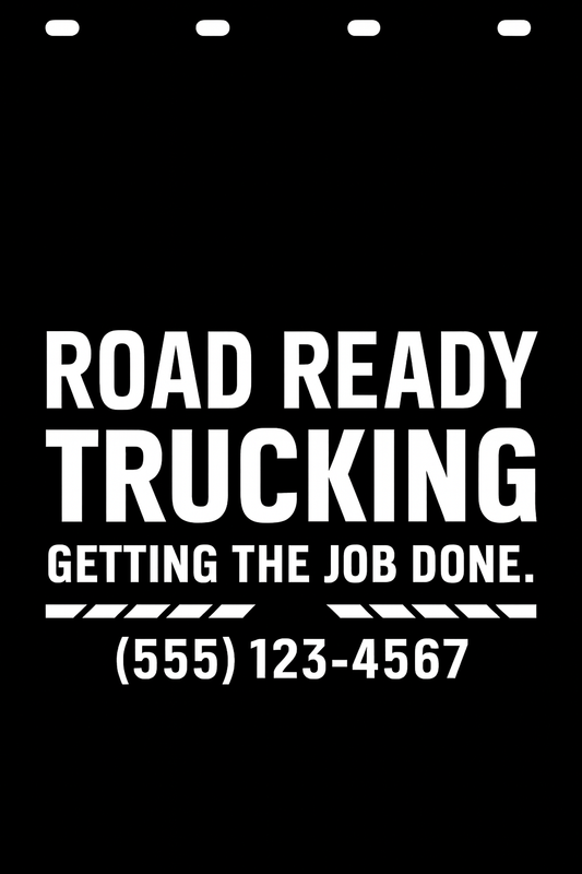 Custom Semi-Truck, Work Truck, Box Truck Mud Flap | Create Your Own Mud Flaps | Add Your Own Logo Or Text | Custom Mud Flap Template Designs v278