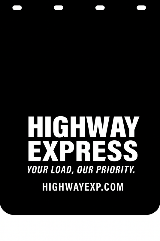 Custom Semi-Truck, Work Truck, Box Truck Mud Flap | Create Your Own Mud Flaps | Add Your Own Logo Or Text | Custom Mud Flap Template Designs v278