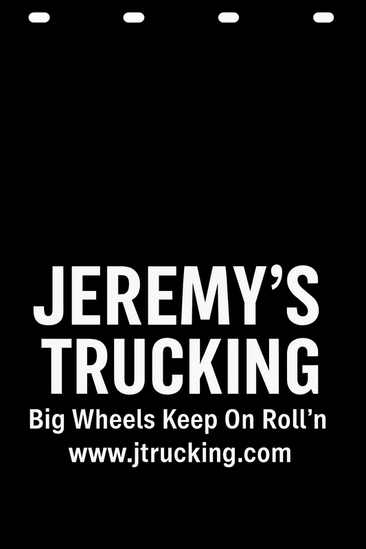 Custom Semi-Truck, Work Truck, Box Truck Mud Flap | Create Your Own Mud Flaps | Add Your Own Logo Or Text | Custom Mud Flap Template Designs v278