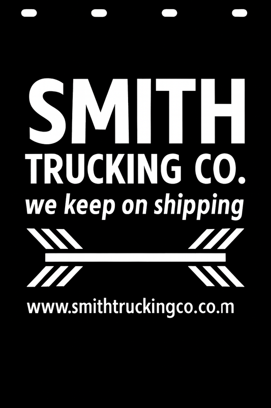 Custom Semi-Truck, Work Truck, Box Truck Mud Flap | Create Your Own Mud Flaps | Add Your Own Logo Or Text | Custom Mud Flap Template Designs v278