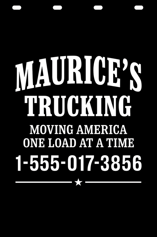 Custom Semi-Truck, Work Truck, Box Truck Mud Flap | Create Your Own Mud Flaps | Add Your Own Logo Or Text | Custom Mud Flap Template Designs v278