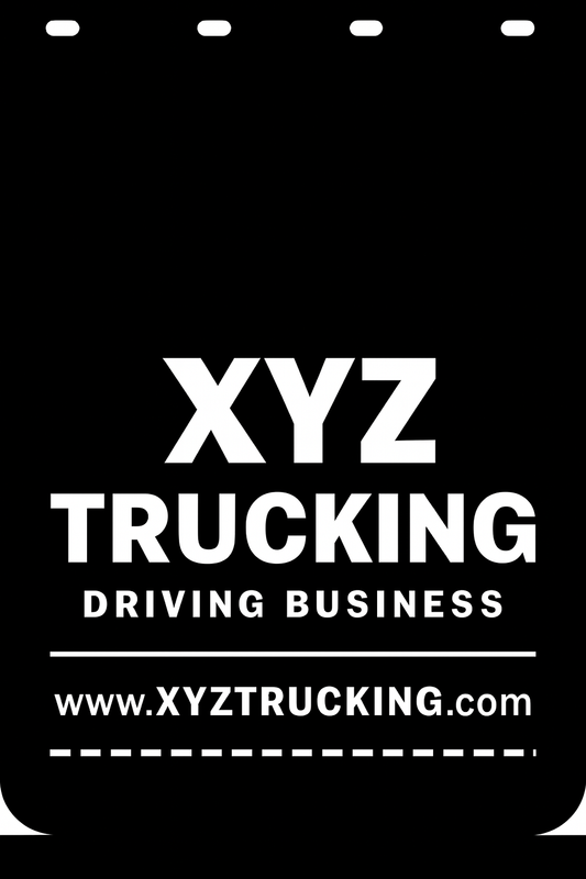 Custom Semi-Truck, Work Truck, Box Truck Mud Flap | Create Your Own Mud Flaps | Add Your Own Logo Or Text | Custom Mud Flap Template Designs v278