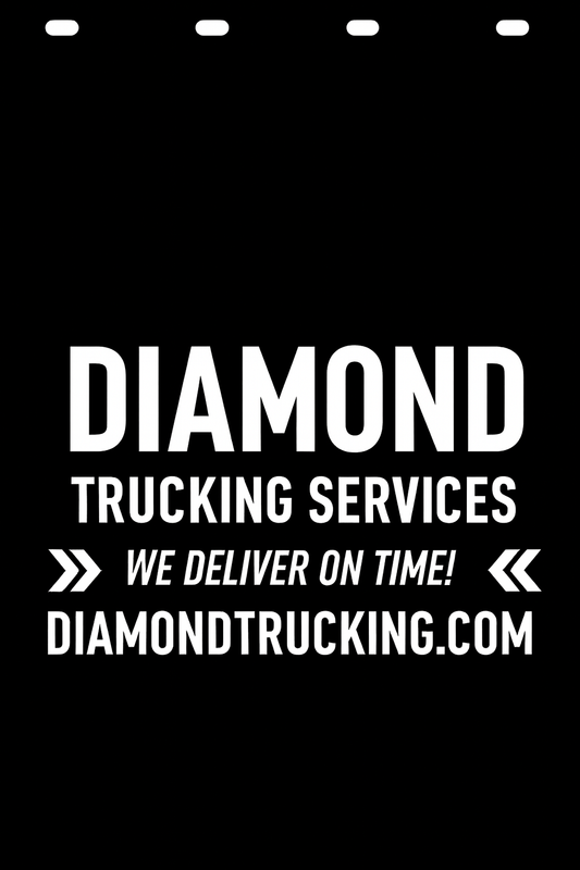 Custom Semi-Truck, Work Truck, Box Truck Mud Flap | Create Your Own Mud Flaps | Add Your Own Logo Or Text | Custom Mud Flap Template Designs v278
