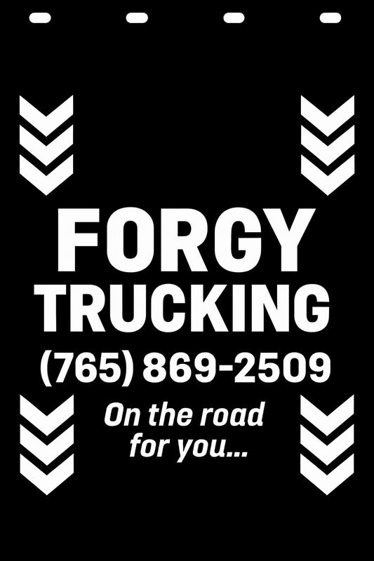 Custom Semi-Truck, Work Truck, Box Truck Mud Flap | Create Your Own Mud Flaps | Add Your Own Logo Or Text | Custom Mud Flap Template Designs v278