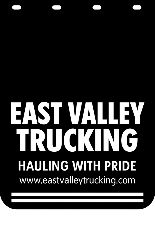 Custom Semi-Truck, Work Truck, Box Truck Mud Flap | Create Your Own Mud Flaps | Add Your Own Logo Or Text | Custom Mud Flap Template Designs v278