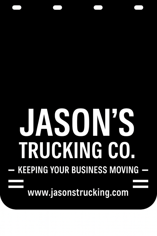 Custom Semi-Truck, Work Truck, Box Truck Mud Flap | Create Your Own Mud Flaps | Add Your Own Logo Or Text | Custom Mud Flap Template Designs v278