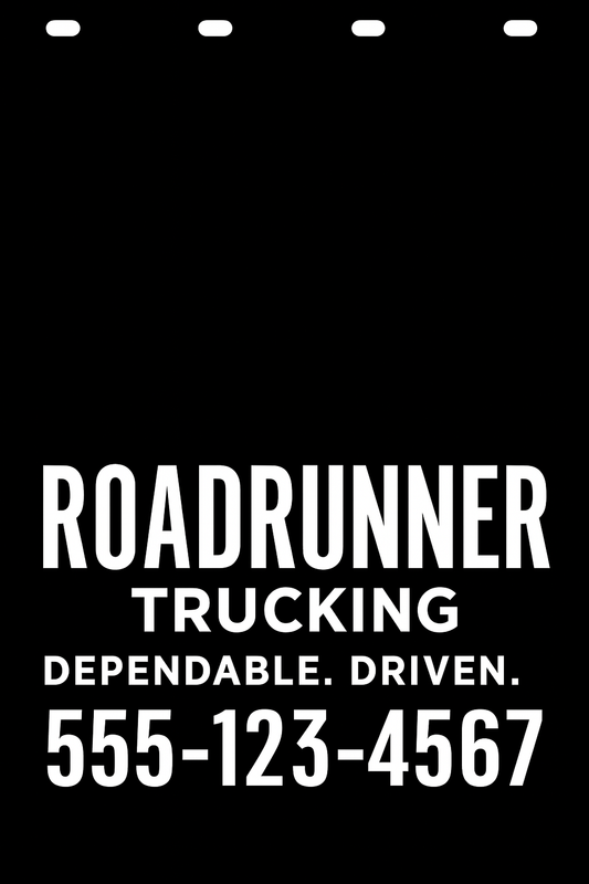 Custom Semi-Truck, Work Truck, Box Truck Mud Flap | Create Your Own Mud Flaps | Add Your Own Logo Or Text | Custom Mud Flap Template Designs v278