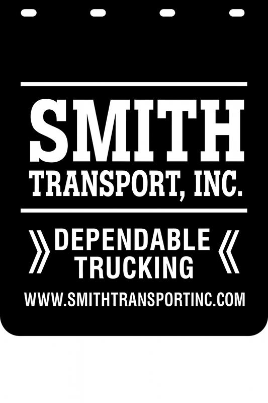 Custom Semi-Truck, Work Truck, Box Truck Mud Flap | Create Your Own Mud Flaps | Add Your Own Logo Or Text | Custom Mud Flap Template Designs v278