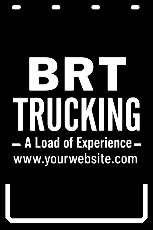 Custom Semi-Truck, Work Truck, Box Truck Mud Flap | Create Your Own Mud Flaps | Add Your Own Logo Or Text | Custom Mud Flap Template Designs v278