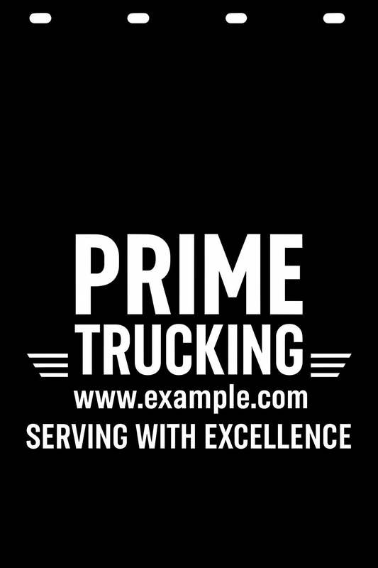 Custom Semi-Truck, Work Truck, Box Truck Mud Flap | Create Your Own Mud Flaps | Add Your Own Logo Or Text | Custom Mud Flap Template Designs v278