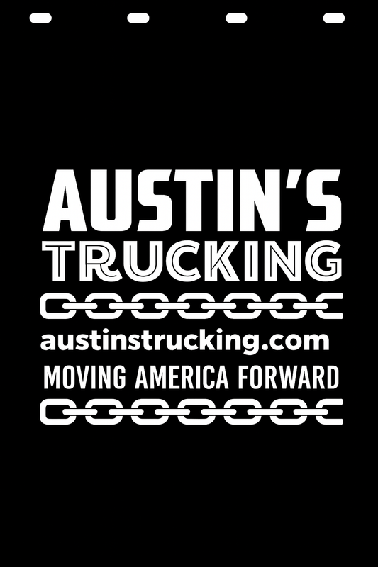 Custom Semi-Truck, Work Truck, Box Truck Mud Flap | Create Your Own Mud Flaps | Add Your Own Logo Or Text | Custom Mud Flap Template Designs v278