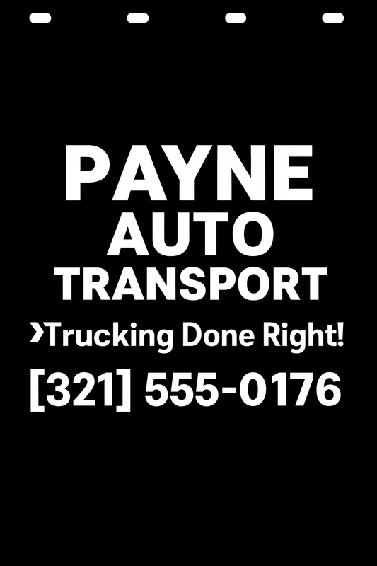 Custom Semi-Truck, Work Truck, Box Truck Mud Flap | Create Your Own Mud Flaps | Add Your Own Logo Or Text | Custom Mud Flap Template Designs v278