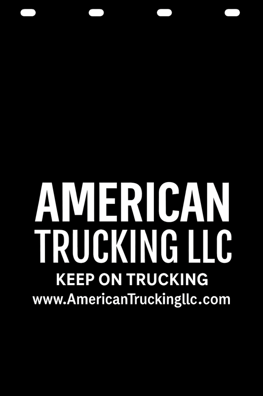 Custom Semi-Truck, Work Truck, Box Truck Mud Flap | Create Your Own Mud Flaps | Add Your Own Logo Or Text | Custom Mud Flap Template Designs v278