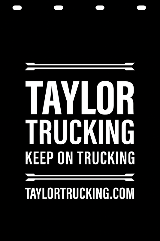 Custom Semi-Truck, Work Truck, Box Truck Mud Flap | Create Your Own Mud Flaps | Add Your Own Logo Or Text | Custom Mud Flap Template Designs v278