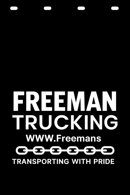 Custom Semi-Truck, Work Truck, Box Truck Mud Flap | Create Your Own Mud Flaps | Add Your Own Logo Or Text | Custom Mud Flap Template Designs v278