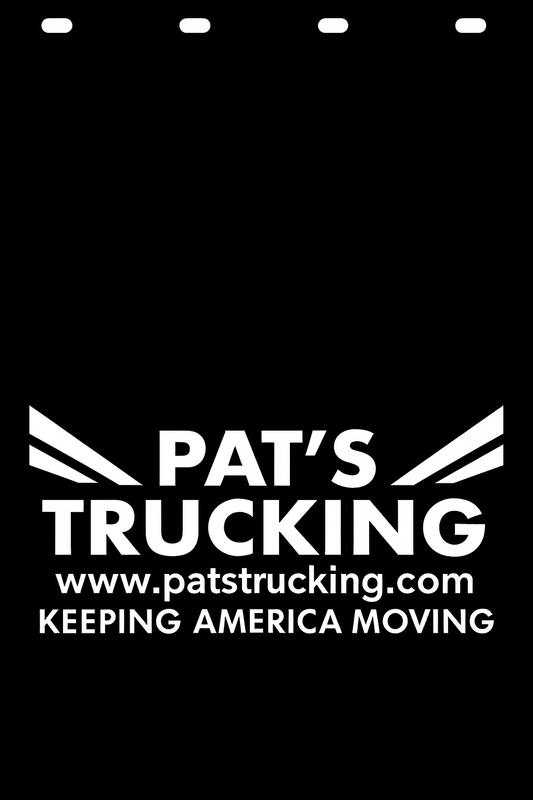 Custom Semi-Truck, Work Truck, Box Truck Mud Flap | Create Your Own Mud Flaps | Add Your Own Logo Or Text | Custom Mud Flap Template Designs v278