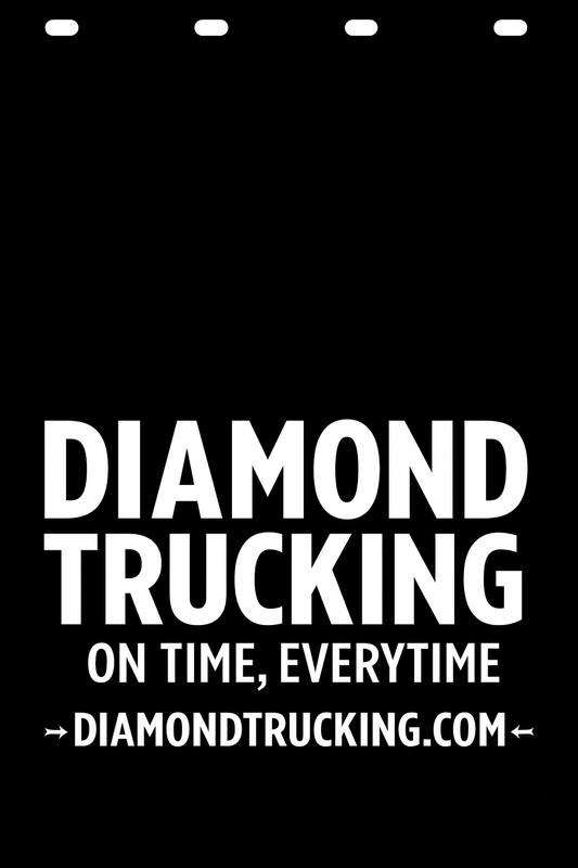 Custom Semi-Truck, Work Truck, Box Truck Mud Flap | Create Your Own Mud Flaps | Add Your Own Logo Or Text | Custom Mud Flap Template Designs v278