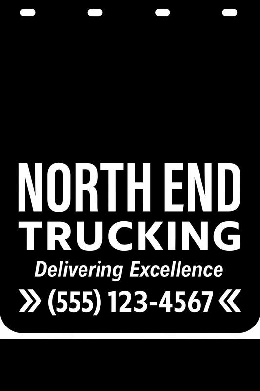 Custom Semi-Truck, Work Truck, Box Truck Mud Flap | Create Your Own Mud Flaps | Add Your Own Logo Or Text | Custom Mud Flap Template Designs v278