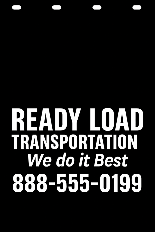 Custom Semi-Truck, Work Truck, Box Truck Mud Flap | Create Your Own Mud Flaps | Add Your Own Logo Or Text | Custom Mud Flap Template Designs v278