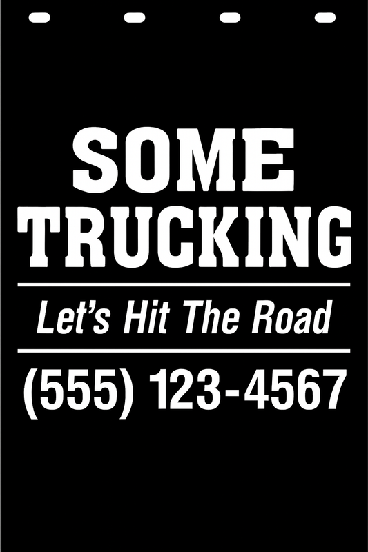 Custom Semi-Truck, Work Truck, Box Truck Mud Flap | Create Your Own Mud Flaps | Add Your Own Logo Or Text | Custom Mud Flap Template Designs v278