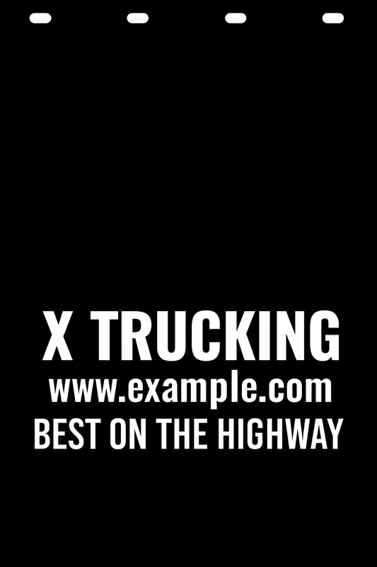 Custom Semi-Truck, Work Truck, Box Truck Mud Flap | Create Your Own Mud Flaps | Add Your Own Logo Or Text | Custom Mud Flap Template Designs v278