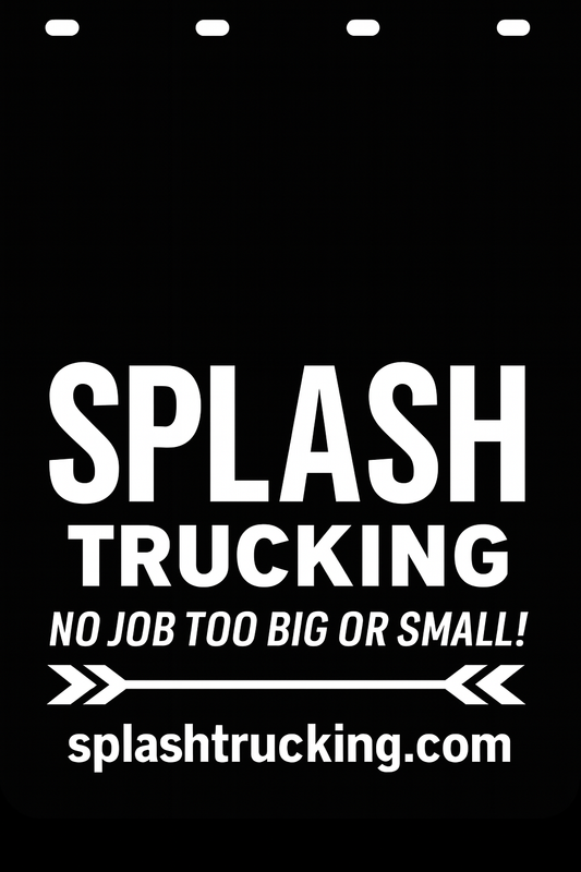 Custom Semi-Truck, Work Truck, Box Truck Mud Flap | Create Your Own Mud Flaps | Add Your Own Logo Or Text | Custom Mud Flap Template Designs v278