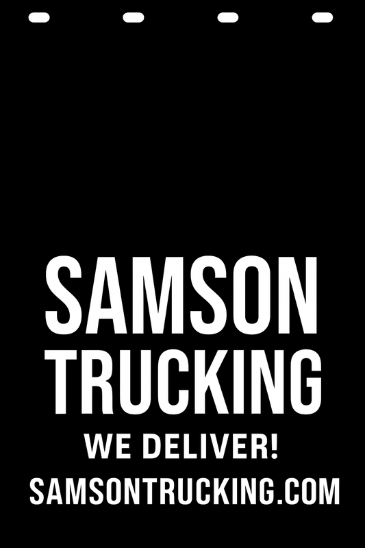 Custom Semi-Truck, Work Truck, Box Truck Mud Flap | Create Your Own Mud Flaps | Add Your Own Logo Or Text | Custom Mud Flap Template Designs v278