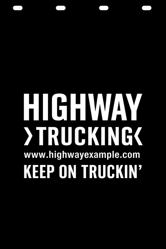 Custom Semi-Truck, Work Truck, Box Truck Mud Flap | Create Your Own Mud Flaps | Add Your Own Logo Or Text | Custom Mud Flap Template Designs v278