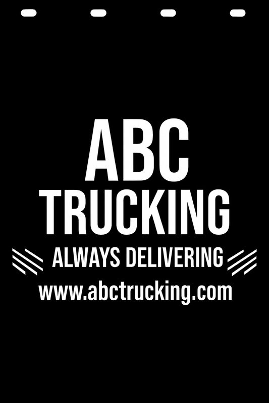 Custom Semi-Truck, Work Truck, Box Truck Mud Flap | Create Your Own Mud Flaps | Add Your Own Logo Or Text | Custom Mud Flap Template Designs v278