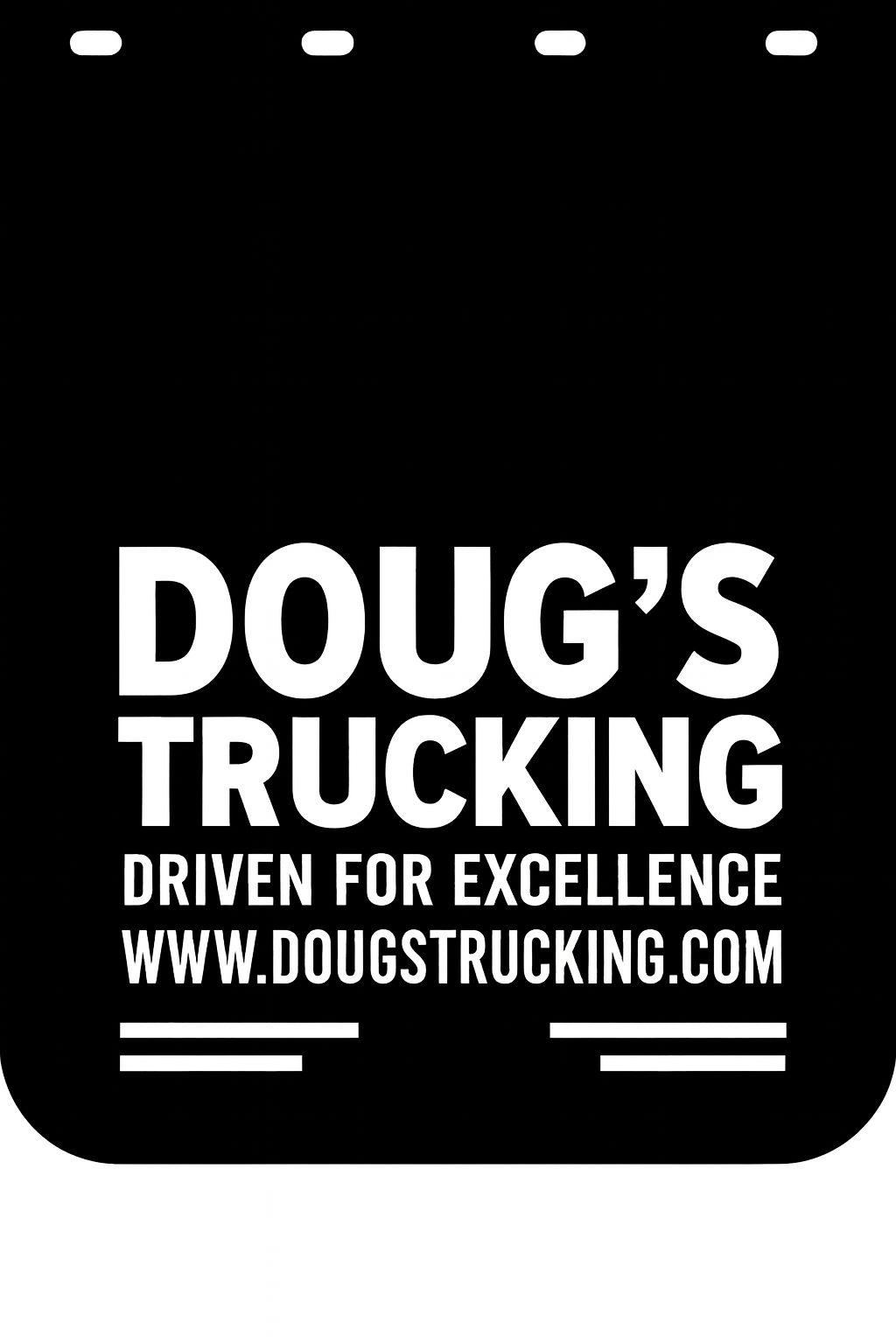 Custom Semi-Truck, Work Truck, Box Truck Mud Flap | Create Your Own Mud Flaps | Add Your Own Logo Or Text | Custom Mud Flap Template Designs v278
