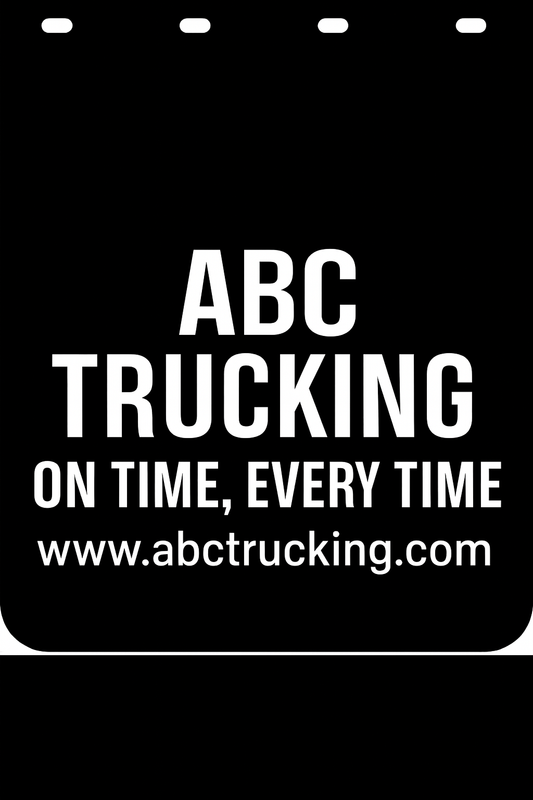 Custom Semi-Truck, Work Truck, Box Truck Mud Flap | Create Your Own Mud Flaps | Add Your Own Logo Or Text | Custom Mud Flap Template Designs v278