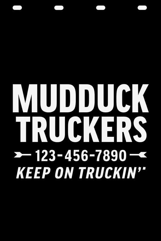 Custom Semi-Truck, Work Truck, Box Truck Mud Flap | Create Your Own Mud Flaps | Add Your Own Logo Or Text | Custom Mud Flap Template Designs v278