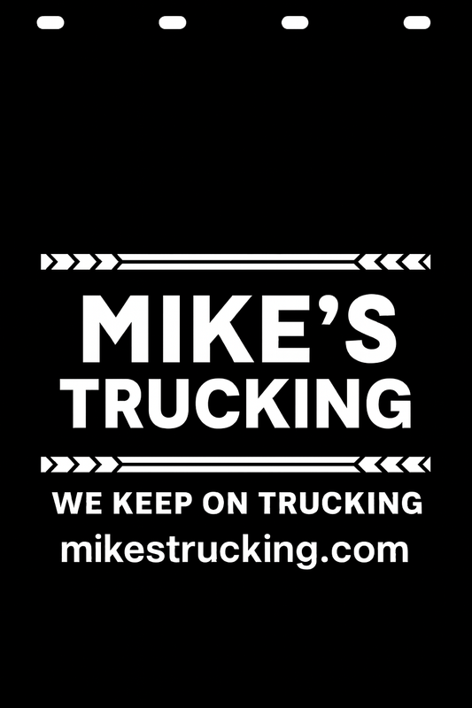 Custom Semi-Truck, Work Truck, Box Truck Mud Flap | Create Your Own Mud Flaps | Add Your Own Logo Or Text | Custom Mud Flap Template Designs v278
