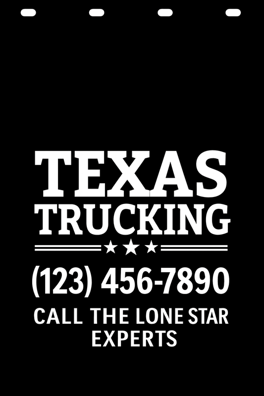 Custom Semi-Truck, Work Truck, Box Truck Mud Flap | Create Your Own Mud Flaps | Add Your Own Logo Or Text | Custom Mud Flap Template Designs v278