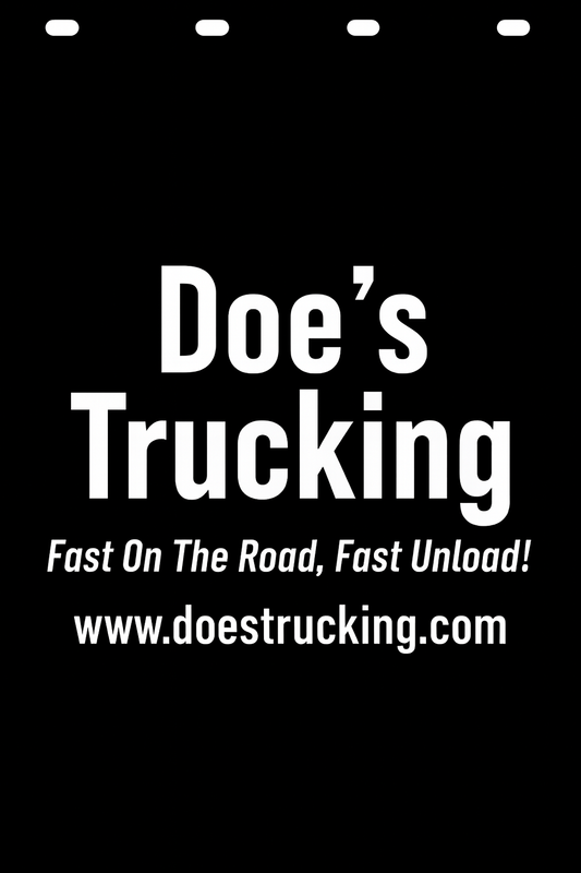 Custom Semi-Truck, Work Truck, Box Truck Mud Flap | Create Your Own Mud Flaps | Add Your Own Logo Or Text | Custom Mud Flap Template Designs v278