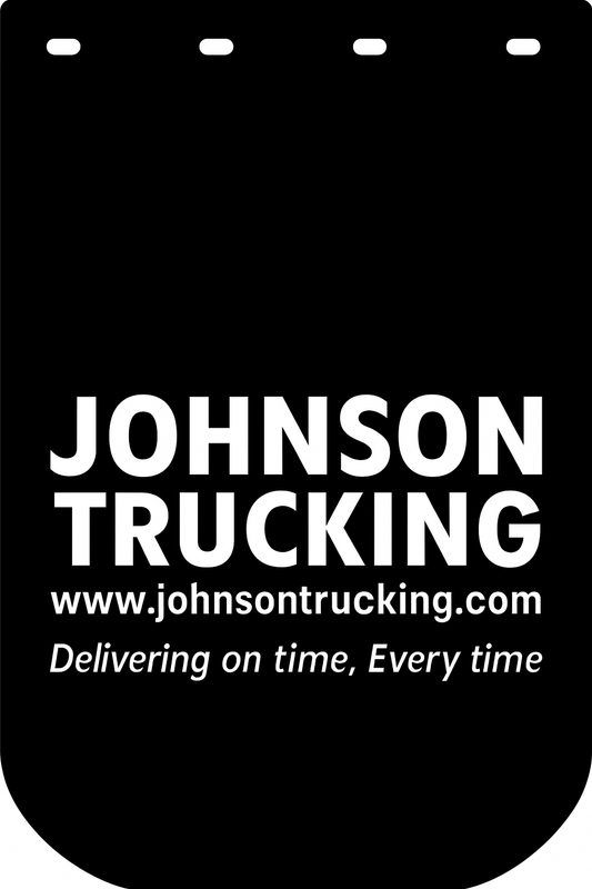 Custom Semi-Truck, Work Truck, Box Truck Mud Flap | Create Your Own Mud Flaps | Add Your Own Logo Or Text | Custom Mud Flap Template Designs v278