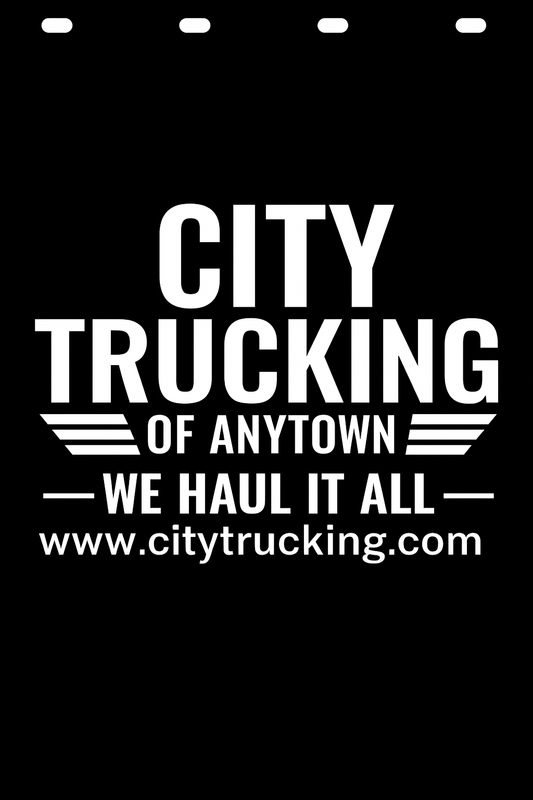 Custom Semi-Truck, Work Truck, Box Truck Mud Flap | Create Your Own Mud Flaps | Add Your Own Logo Or Text | Custom Mud Flap Template Designs v278