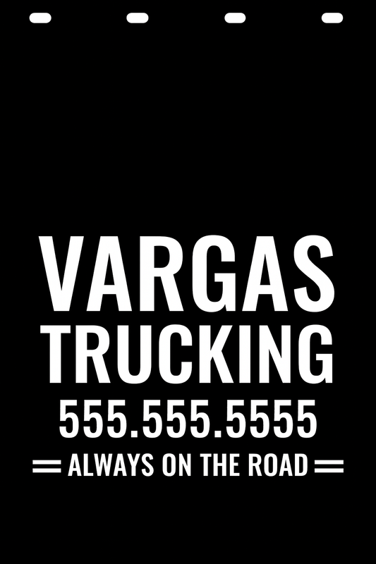 Custom Semi-Truck, Work Truck, Box Truck Mud Flap | Create Your Own Mud Flaps | Add Your Own Logo Or Text | Custom Mud Flap Template Designs v278