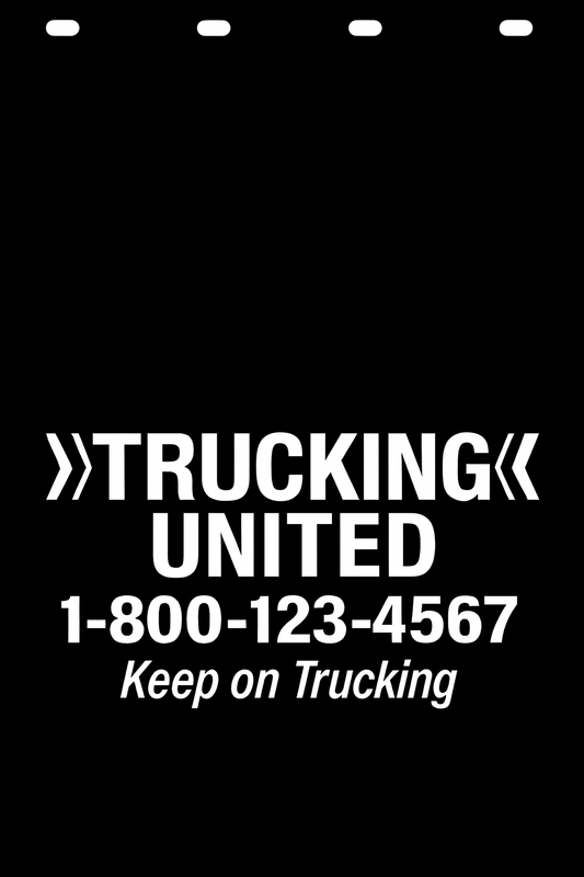 Custom Semi-Truck, Work Truck, Box Truck Mud Flap | Create Your Own Mud Flaps | Add Your Own Logo Or Text | Custom Mud Flap Template Designs v278