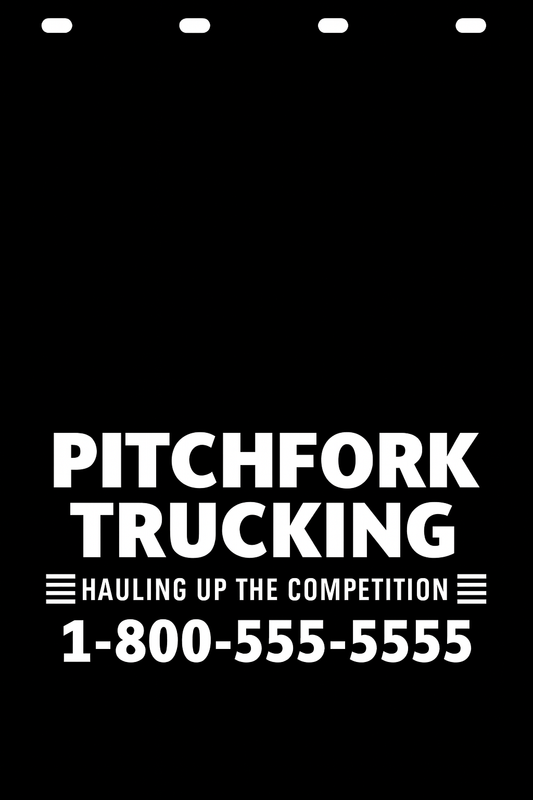 Custom Semi-Truck, Work Truck, Box Truck Mud Flap | Create Your Own Mud Flaps | Add Your Own Logo Or Text | Custom Mud Flap Template Designs v278