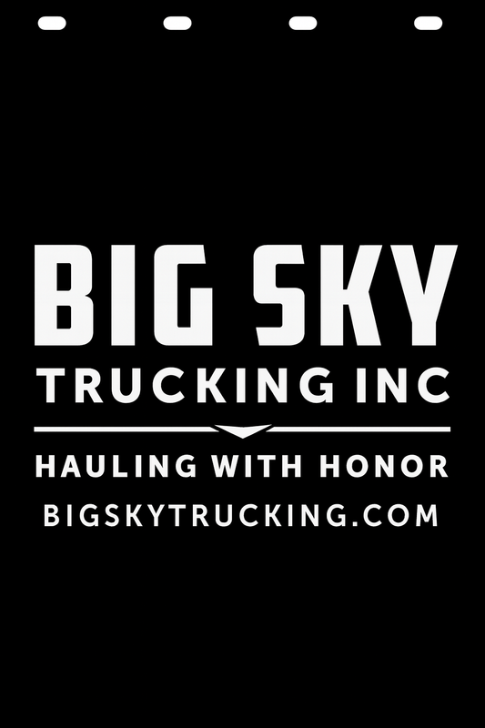 Custom Semi-Truck, Work Truck, Box Truck Mud Flap | Create Your Own Mud Flaps | Add Your Own Logo Or Text | Custom Mud Flap Template Designs v278