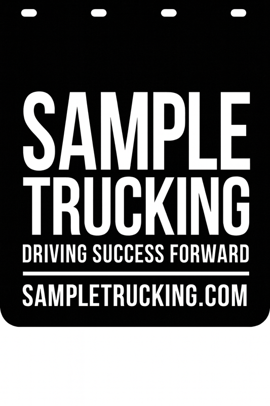Custom Semi-Truck, Work Truck, Box Truck Mud Flap | Create Your Own Mud Flaps | Add Your Own Logo Or Text | Custom Mud Flap Template Designs v278