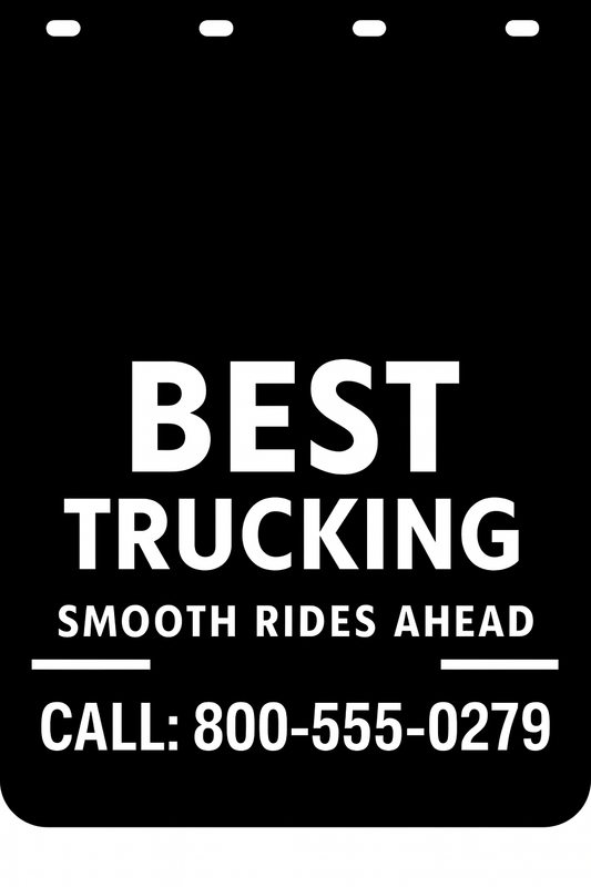 Custom Semi-Truck, Work Truck, Box Truck Mud Flap | Create Your Own Mud Flaps | Add Your Own Logo Or Text | Custom Mud Flap Template Designs v278