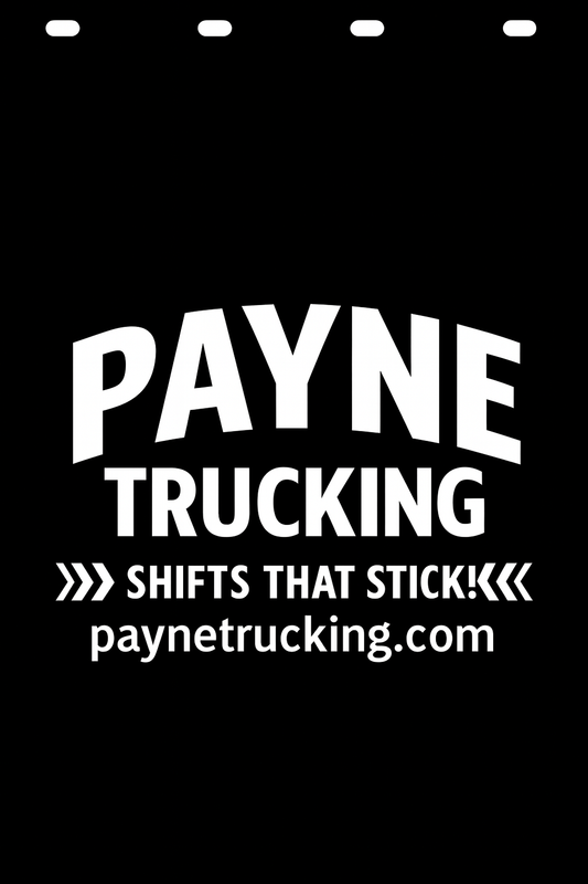 Custom Semi-Truck, Work Truck, Box Truck Mud Flap | Create Your Own Mud Flaps | Add Your Own Logo Or Text | Custom Mud Flap Template Designs v278