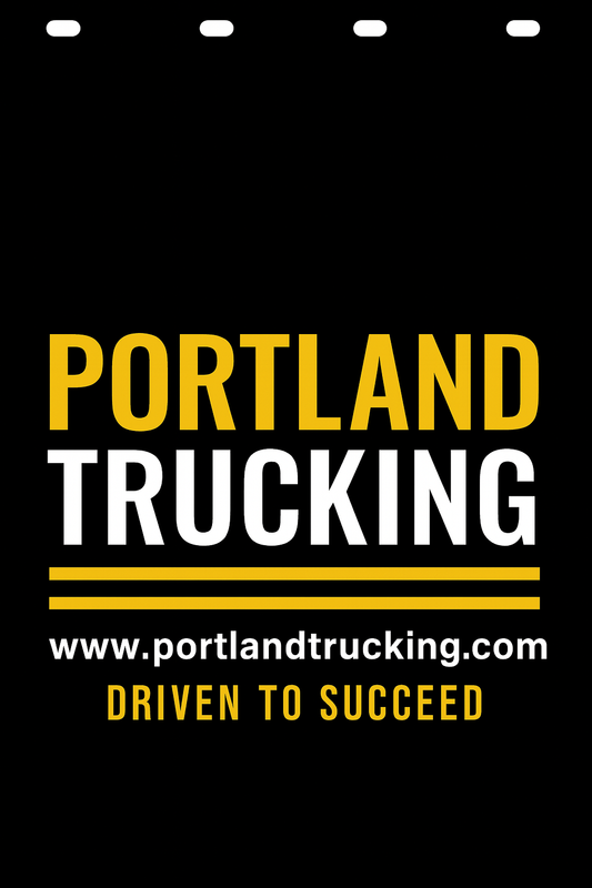 Custom Two-Color Semi-Truck, Work Truck, Box Truck Mud Flap | Create Your Own Mud Flaps | Add Your Own Logo Or Text | Custom Mud Flap Template Designs v278