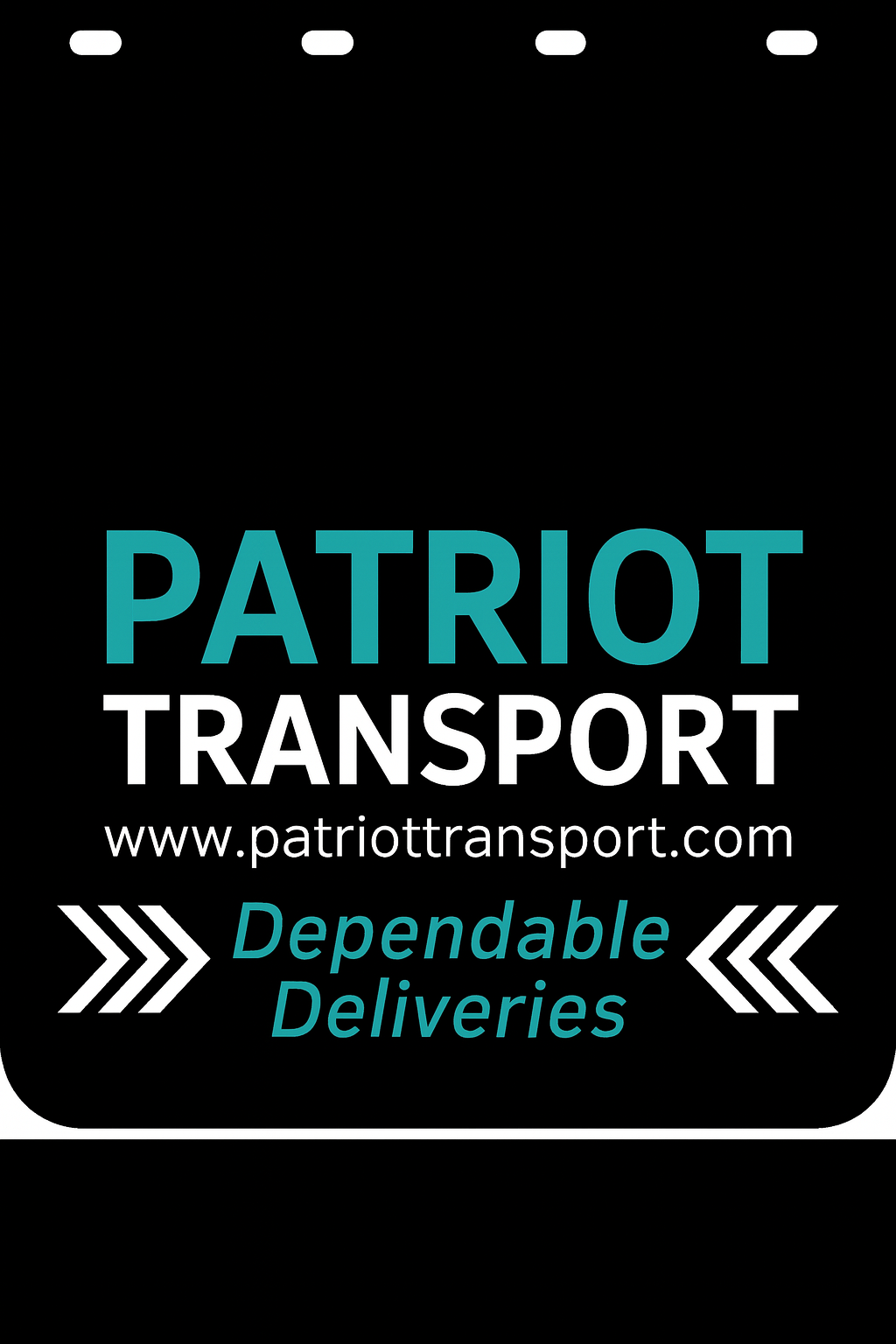 Custom Two-Color Semi-Truck, Work Truck, Box Truck Mud Flap | Create Your Own Mud Flaps | Add Your Own Logo Or Text | Custom Mud Flap Template Designs v278